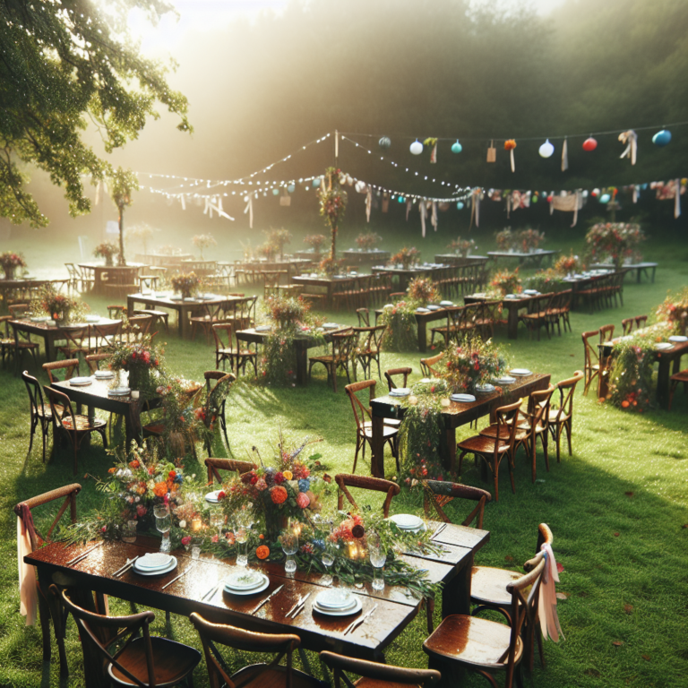 Jak zorganizować wesele na łące po deszczu?